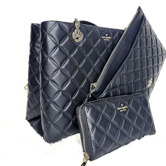 π NW kate spade New York 3 Set Leather Designer Purse Bag 3 in 1 Wallet + Pouch - Picture 15 of 15